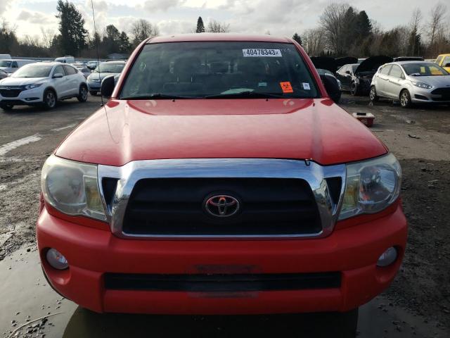 5TEMU52N55Z031716 - 2005 TOYOTA TACOMA DOUBLE CAB LONG BED RED photo 5