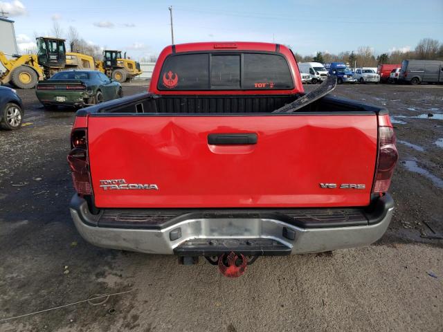 5TEMU52N55Z031716 - 2005 TOYOTA TACOMA DOUBLE CAB LONG BED RED photo 6