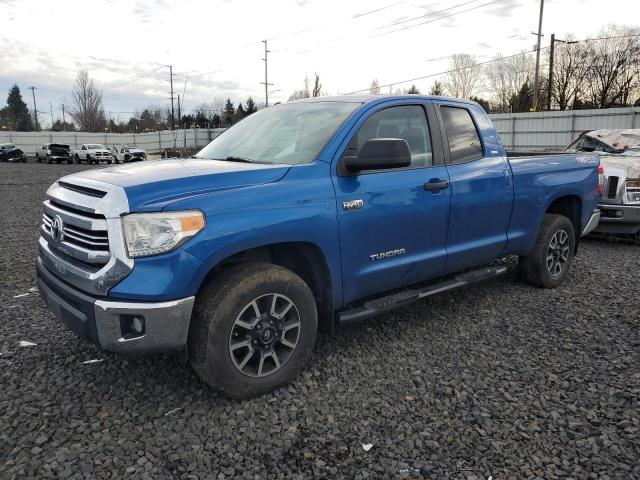 5TFUY5F13GX565657 - 2016 TOYOTA TUNDRA DOUBLE CAB SR/SR5 BLUE photo 1