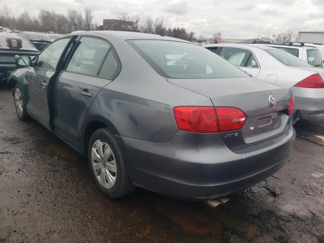 3VW2K7AJ1CM344969 - 2012 VOLKSWAGEN JETTA BASE GRAY photo 2