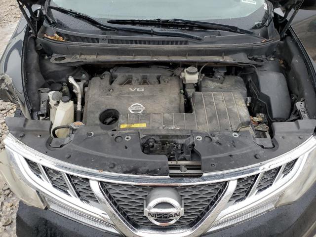 JN8AZ1MW3CW237490 - 2012 NISSAN MURANO S BLACK photo 12