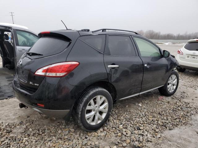 JN8AZ1MW3CW237490 - 2012 NISSAN MURANO S BLACK photo 3