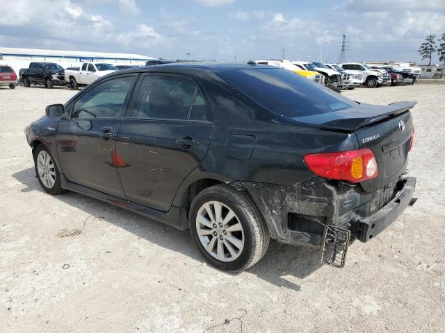 2T1BU4EE4AC479684 - 2010 TOYOTA COROLLA BASE BLACK photo 2