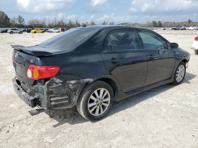2T1BU4EE4AC479684 - 2010 TOYOTA COROLLA BASE BLACK photo 3