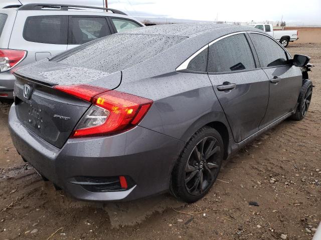2HGFC2F85KH540535 - 2019 HONDA CIVIC SPORT GRAY photo 3