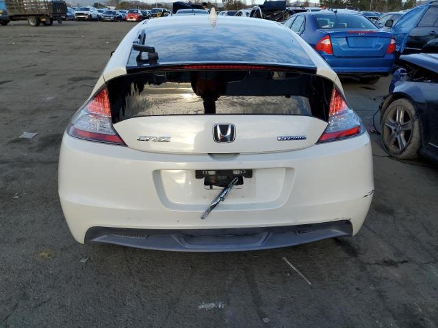 JHMZF1D63BS009369 - 2011 HONDA CR-Z EX WHITE photo 6