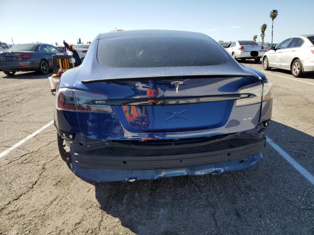 5YJSA1E69MF452352 - 2021 TESLA MODEL S Կապույտ լուսանկար 6