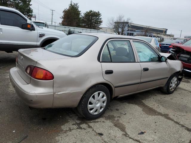 1NXBR12E52Z637440 - 2002 TOYOTA COROLLA CE TAN photo 3