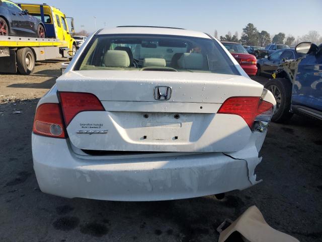 1HGFA16827L114604 - 2007 HONDA CIVIC EX WHITE photo 6