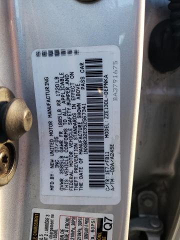 1NXBR32E35Z567341 - 2005 TOYOTA COROLLA CE SILVER photo 12