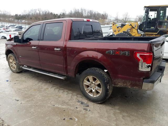 1FTEW1EG4GFC81517 - 2016 FORD F150 SUPERCREW BURGUNDY photo 2