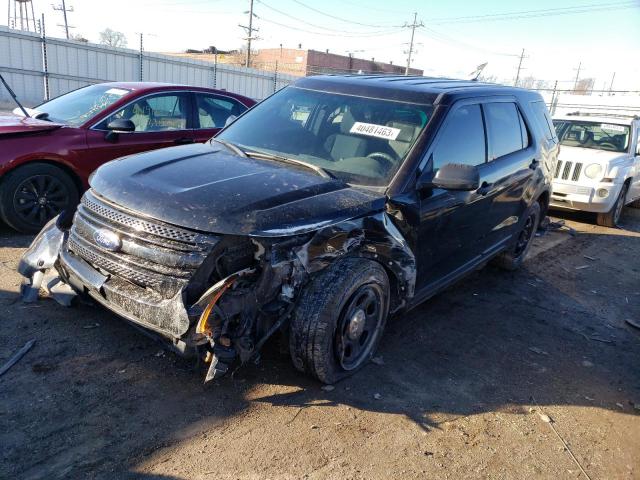 1FM5K8AR1EGB96066 - 2014 FORD EXPLORER POLICE INTERCEPTOR BLACK photo 1