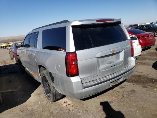 1GNSCJKCXFR668851 - 2015 CHEVROLET SUBURBAN C1500 LT SILVER photo 2