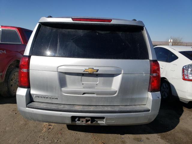 1GNSCJKCXFR668851 - 2015 CHEVROLET SUBURBAN C1500 LT SILVER photo 6