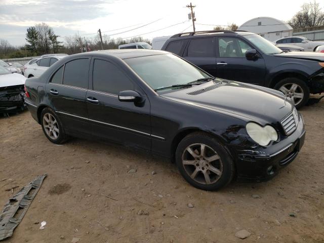 WDBRF92H57F846546 - 2007 MERCEDES-BENZ C 280 4MAT BLACK photo 4