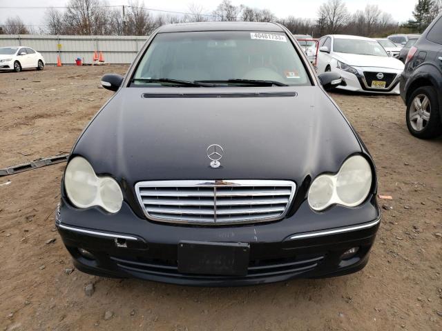 WDBRF92H57F846546 - 2007 MERCEDES-BENZ C 280 4MAT BLACK photo 5