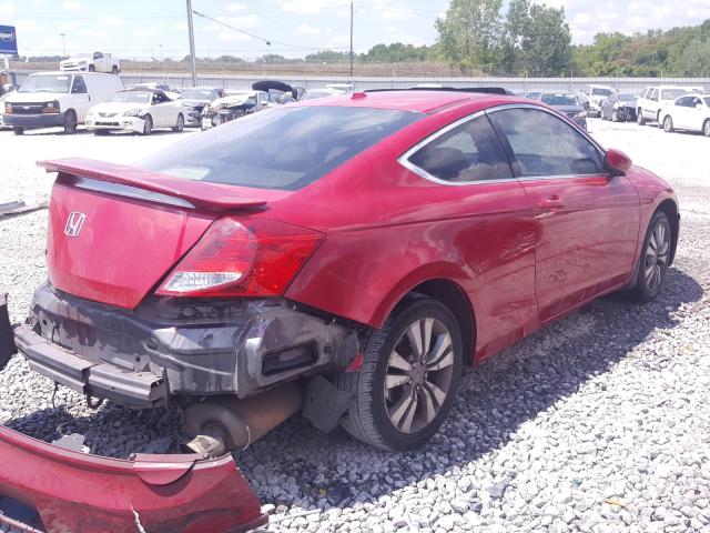 1HGCS1B83CA010330 - 2012 HONDA ACCORD EXL RED photo 4