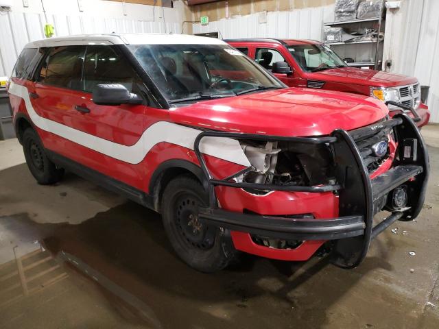 1FM5K8AR2HGB00806 - 2017 FORD EXPLORER POLICE INTERCEPTOR RED photo 4