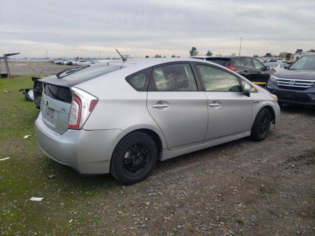 JTDKN3DU2C1549397 - 2012 TOYOTA PRIUS SILVER photo 3