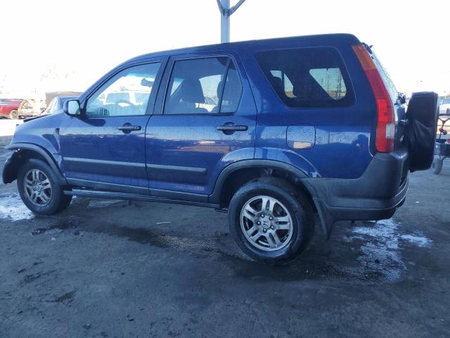 JHLRD788X4C007351 - 2004 HONDA CR-V EX BLUE photo 2