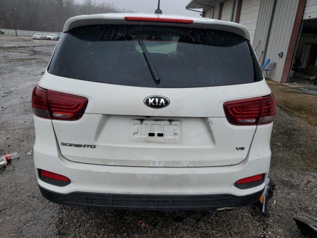 5XYPG4A55KG578670 - 2019 KIA SORENTO LX WHITE photo 6