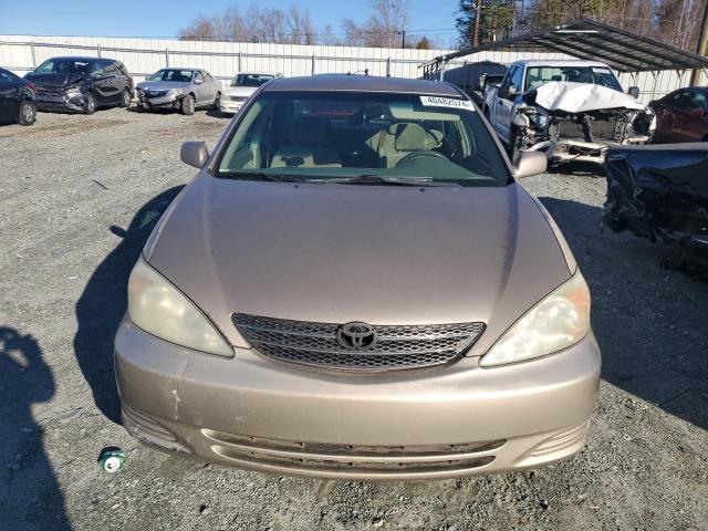 4T1BE32K92U115150 - 2002 TOYOTA CAMRY LE GOLD photo 5