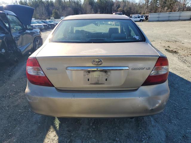 4T1BE32K92U115150 - 2002 TOYOTA CAMRY LE GOLD photo 6