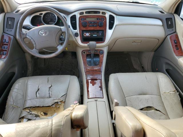 JTEEP21A540036210 - 2004 TOYOTA HIGHLANDER WHITE photo 8