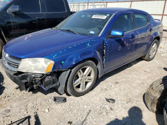 1C3CDZCB5CN190442 - 2012 DODGE AVENGER SXT BLUE photo 1