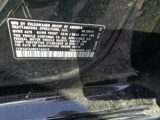 1VWAH7A39DC144310 - 2013 VOLKSWAGEN PASSAT S CHARCOAL photo 12
