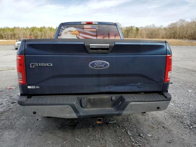 1FTEX1CP2FFB65960 - 2015 FORD F150 SUPER CAB BLUE photo 6