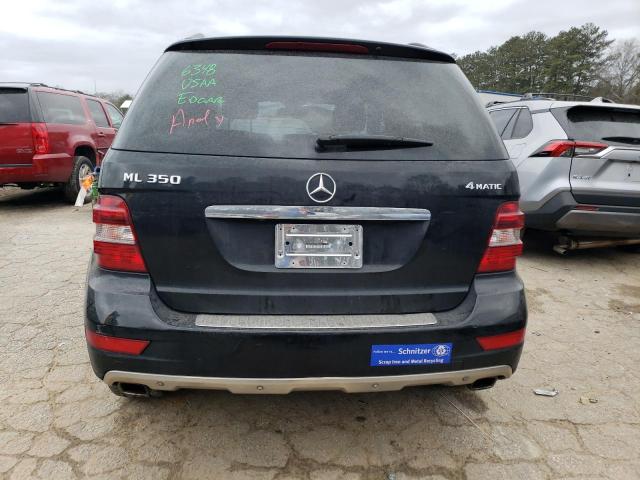 4JGBB8GB1BA723051 - 2011 MERCEDES-BENZ ML 350 4MATIC BLACK photo 6