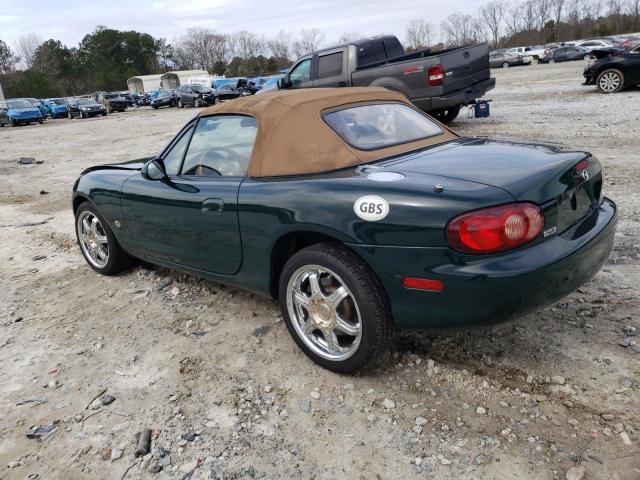 JM1NB353710212738 - 2001 MAZDA MX-5 MIATA BASE GREEN photo 2