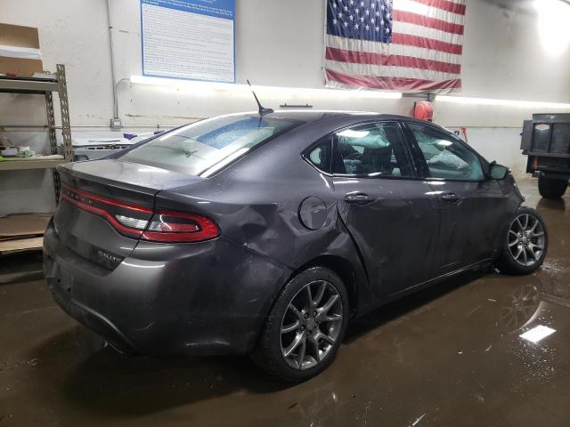 1C3CDFBB3FD165534 - 2015 DODGE DART SXT GRAY photo 3