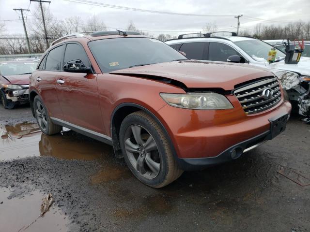 JNRAS08W68X207826 - 2008 INFINITI FX35 ORANGE photo 4