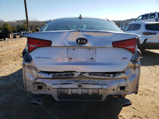 KNAGM4A74D5391858 - 2013 KIA OPTIMA LX SILVER photo 6