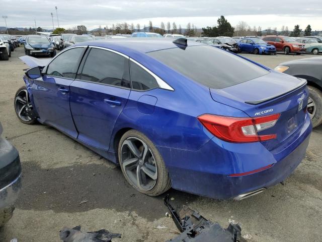 1HGCV1F33NA110341 - 2022 HONDA ACCORD SPORT BLUE photo 2