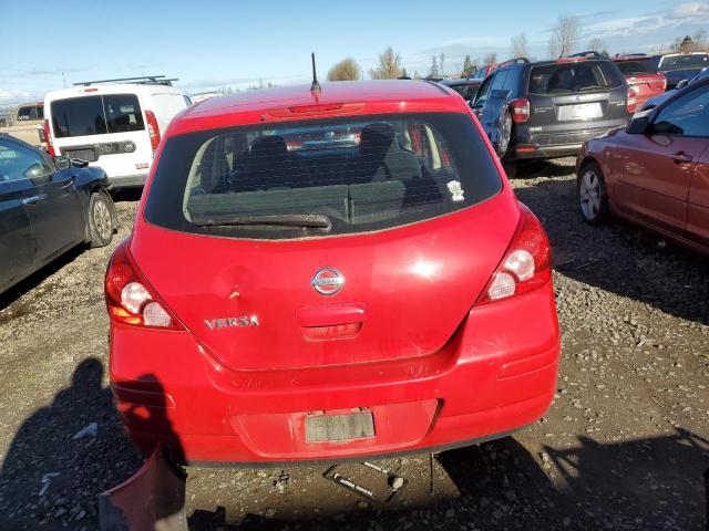 3N1BC1CP2BL365089 - 2011 NISSAN VERSA S RED photo 6