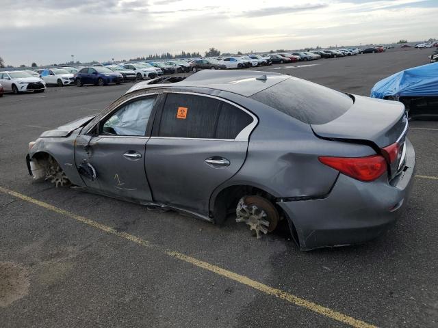 JN1AV7AP5EM692057 - 2014 INFINITI Q50 HYBRID PREMIUM GRAY photo 2