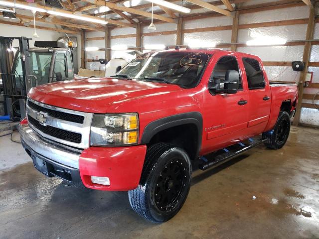 3GCEK13357G546374 - 2007 CHEVROLET SILVERADO K1500 CREW CAB RED photo 1