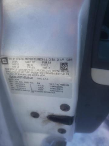 3GNBAADB7AS568447 - 2010 CHEVROLET HHR LS 银色 照片 13