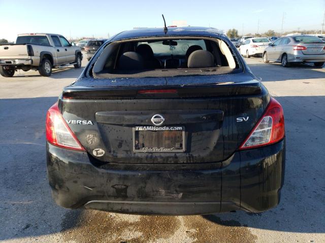 3N1CN7AP6KL805335 - 2019 NISSAN VERSA S BLACK photo 6