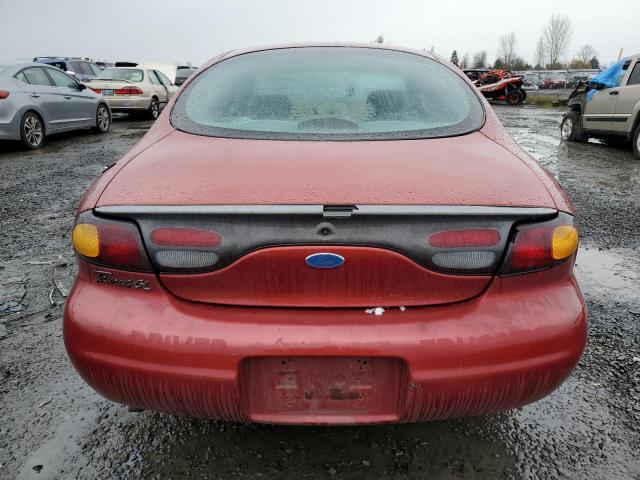 1FALP52U2TG261816 - 1996 FORD TAURUS GL RED photo 6