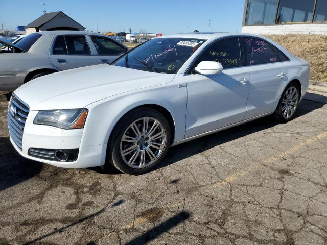 WAUAGAFD6EN003640 - 2014 AUDI A8 QUATTRO WHITE photo 1