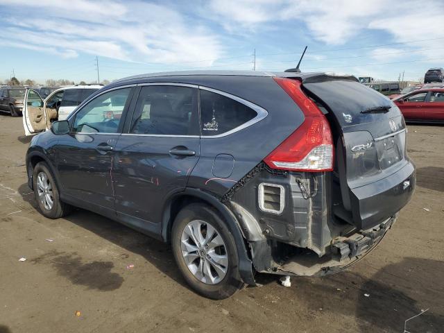 2HKRM4H75DH646051 - 2013 HONDA CR-V EXL GRAY photo 2