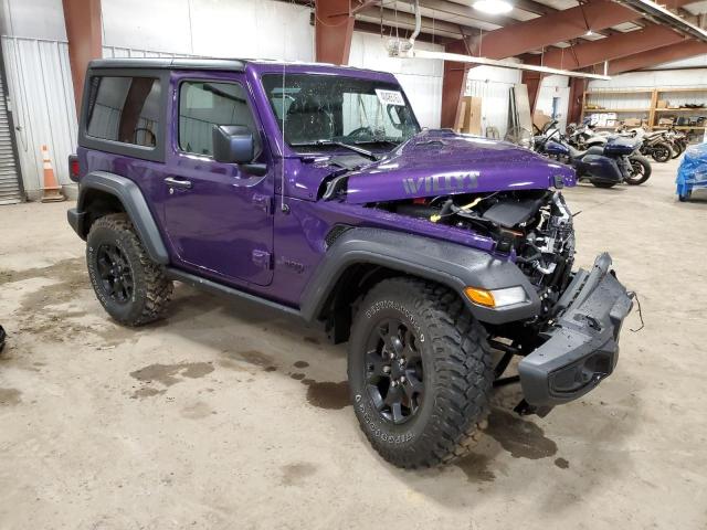 1C4HJXAG7PW594601 - 2023 JEEP WRANGLER SPORT PURPLE photo 4