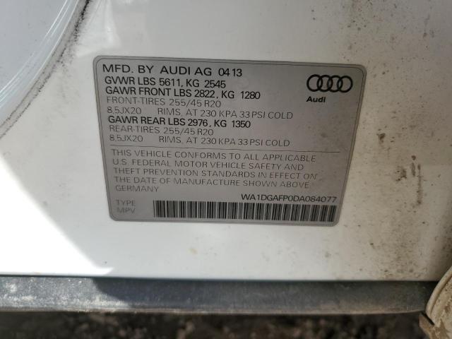 WA1DGAFP0DA084077 - 2013 AUDI Q5 PREMIUM PLUS WHITE photo 12