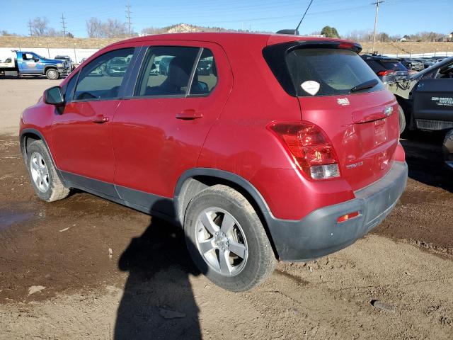 KL7CJPSB9FB255693 - 2015 CHEVROLET TRAX 1LS RED photo 2