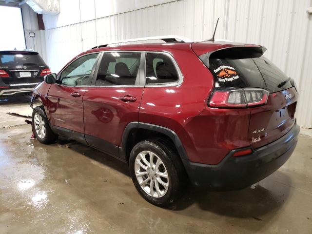 1C4PJMCB3KD442850 - 2019 JEEP CHEROKEE LATITUDE BURGUNDY photo 2