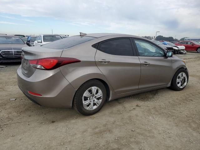 5NPDH4AE4GH700032 - 2016 HYUNDAI ELANTRA SE BEIGE photo 3